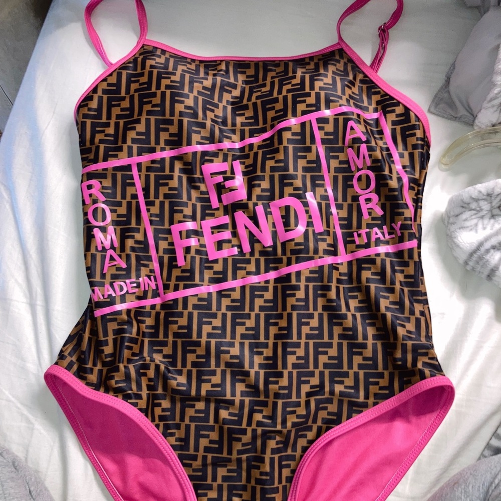 Fendi one piece bathing suit